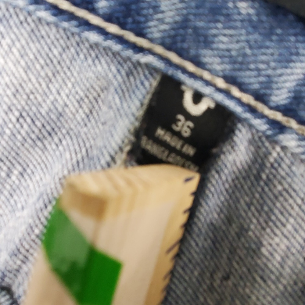 True Religion ROCCO FLAP Relaxed SKINNY JEANS 107327 Light Mixer 36x31 - Picture 10 of 16